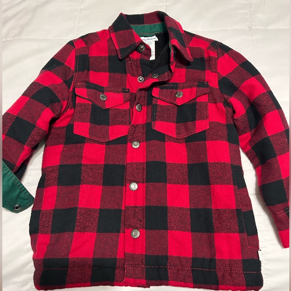 NWOT boys buffalo check Jacket.